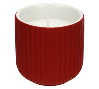 rituali domestici - Vela roja S de cerámica, 7,5 x 7,5 cm, profundidad 7,5 cm, colección Sofficeluce