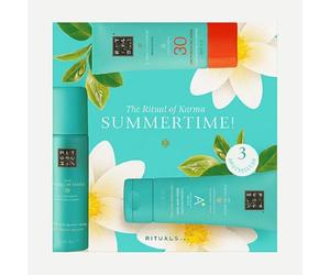 Rituals The Ritual of Karma Summer Travel Set, protección solar SPF 30, spray antitranspirante, suero para después del sol, colección de 3 piezas