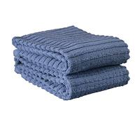 Ritz 012924 Toallas de Cocina, Algodón, Azul Federal, Solid, 2-Pack, 2
