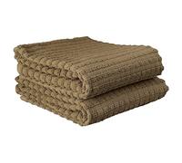 Ritz 012961 Toallas de Cocina, Algodón, marrón Moca, Solid, 2-Pack, 2