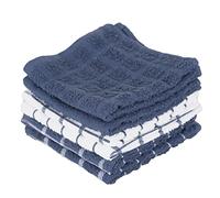 Ritz 100% algodón de Rizo, Juego de paños de Cocina Altamente absorbentes, 12 x 12 Pulgadas, Paquete de 6, Azul Federal