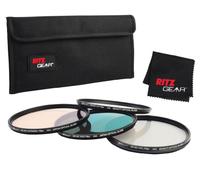 Ritz Gear Juego de filtros superfinos de Objetivo HD MC Premium de 58 mm (UV, CPL, ND9, Colores cálidos) con Vidrio ÓPTICO Schott