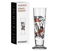 Ritzenhoff 1061009 Vaso de Schnapps 40 ml - Serie Heldenfest, motivo nº 9 - Barber - redondo y multicolor - Made in Germany