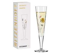 Ritzenhoff 1071013 Copa de champán 200 ml - Serie Goldnacht No. 13 - Noble pieza de diseño con oro auténtico - Made in Germany