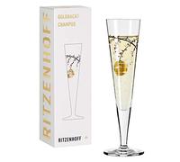 Ritzenhoff 1071014 Copa de champán 200 ml - Serie Goldnacht No. 14 - Noble pieza de diseño con oro auténtico - Made in Germany