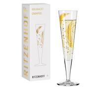 RITZENHOFF 1071042 Copa de champán 200 ml - Serie Goldnacht n.º 42 - Pieza de diseño con oro auténtico - Fabricado en Alemania