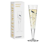 RITZENHOFF 1071043 Copa de champán 200 ml - Serie Goldnacht n.º 43 - Pieza de diseño con oro auténtico - Fabricado en Alemania, oro