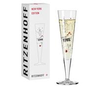 RITZENHOFF 1072007 Copa de champán 200 ml - Nueva York Edition Copa de champán con diseño multicolor - Fabricado en Alemania