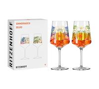Ritzenhoff 2841017 Set de 2 vasos de aperitivo Sprizz 500 ml - Serie Summer Rush Deluxe con collage de colores - Made in Germany