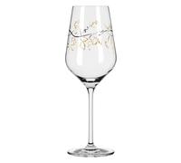 RITZENHOFF 3011012 Copa de vino blanco 3000 ml - Serie corazón cristal nº 12 - con diseño de letras en oro rosa - Fabricado en Alemania