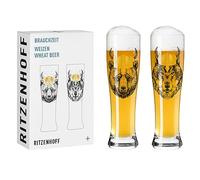 SCHONHUBER 2 VASOS DE CERVEZA Oso Y Lobo 3101733