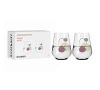 Ritzenhoff 3621002 Vaso de agua 500 ml - Serie Sommerwendtraum Set No. 2, 2 piezas con círculos de acuarela - Made in Germany