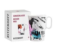 Ritzenhoff 3731003 Taza de café 330 ml - Serie Genussklasse No. 3 - Taza de porcelana con estilo urbano chic - Pieza de diseño