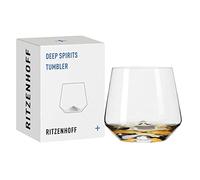 Ritzenhoff 3841002 Vaso 400 ml - Serie Deep Spirits Nº 2 Diamond - Relieve en base de cristal - Fabricado en Alemania