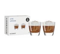 RITZENHOFF 3992001 - Vaso para capuchino (200 ml, 2 unidades, con estructura en relieve, para café, cacao, leche), fabricado en Alemania