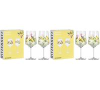 RITZENHOFF 6041005 Vaso aperitivo 500 ml - Juego de 2 - Serie Summer Dew - - Motivo limón - Made in Germany (Paquete de 2)