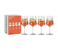 RITZENHOFF 6051005 Aperizzo - Juego de 4 vasos de 500 ml, serie Sommerrausch, diseño naranja, fabricado en Alemania