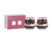 Ritzenhoff 6121001 Juego de 2 vasos de postre 420 ml - Serie Delicias - Taza de postre, ilustración blanca - Made in Germany