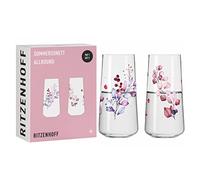 Ritzenhoff 6241001 Juego de vaso universal - Serie Sommersonett - 2 piezas con motivo de bayas - Made in Germany