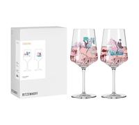 RITZENHOFF 8084008 Copas de cóctel de 500 ml, juego de 2 unidades, serie Reitgold - 2 unidades con diseño de caballo y jinete, multicolor - Fabricado en Alemania