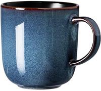 Ritzenhoff & Breker Bali - Taza de café (400 ml), diseño escandinavo con esmalte reactivo, gres, color azul