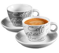 Ritzenhoff & Breker Cornello - Juego de café (4 Piezas, 80 ml), Color Gris