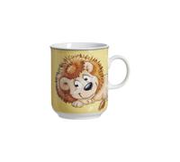 Ritzenhoff & Breker Happy Zoo - Taza infantil (porcelana, 270 ml), diseño de león, color amarillo
