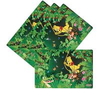 Ritzenhoff & Breker Haribo Jungle - Juego de 4 manteles Individuales para niños, 45 x 30 cm, de plástico, Lavable, Antideslizante, diseño de Selva, Color Verde