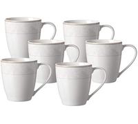 Ritzenhoff & Breker Isabella - Juego de tazas de café (6 piezas, porcelana, 350 mililitros)