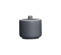 Ritzenhoff & Breker Jasper - Azucarero (8,5 cm de diámetro), color gris, para café y tartas, de gres, recipiente para especias con tapa, esmalte mate y tacto suave