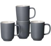 Ritzenhoff & Breker Jasper Coffee Mugs Set of 4 (1 Pack) Grey Gray Coffee mug