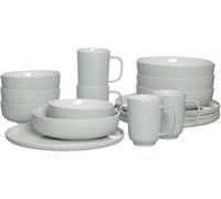 Ritzenhoff & Breker Jasper - Juego de vajilla (16 piezas, porcelana, 4 placas, cuencos y tazas)