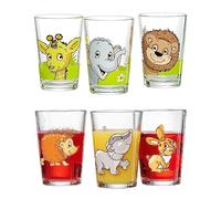 Ritzenhoff & Breker - Juego de 6 tazas infantiles de 205 ml con diseño de animales, aptas para lavavajillas