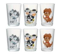 Ritzenhoff & Breker Juego de 6 vasos infantiles con diseño de animales de granja, 205 ml, aptos para lavavajillas