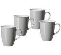 Ritzenhoff & Breker Juego de tazas de café Doppio gris, 4 piezas, porcelana