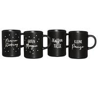 Ritzenhoff & Breker Svart - Juego de tazas de café (4 piezas)