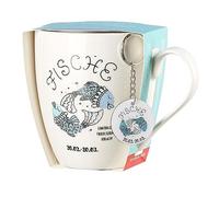 Ritzenhoff & Breker Taza de café Astro Piscis, signo zodiacal con colgante, 650 ml
