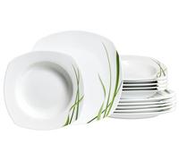 Ritzenhoff & Breker Vajilla Gianna de 12 piezas, porcelana, color blanco