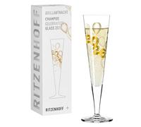 RITZENHOFF Copa de champán 1079016, 200 ml, serie Brillantnacht 2026, con diseño de globos y número de año, fabricado en Alemania