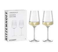 RITZENHOFF 8000003 Copa de vino blanco 4000 ml - Serie Sonnenschliff - 2 unidades en set de regalo, moderno - Fabricado en Alemania