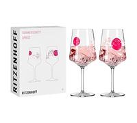 RITZENHOFF Juego de 2 copas de aperitivo SOMMERSONETT SPRITZ #13 y #14 Melina Sparschu rosa