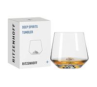 Ritzenhoff 3841001 Vaso 400 ml - Serie Deep Spirits No. 1 Montaña - con relieve en la base de cristal - Made in Germany