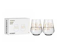 RITZENHOFF Vaso de agua - 500 ml - Fabricado en Alemania | Ref. 3421001, Serie Sagengold, 1 vaso de agua 500 ml, cristal, apto para lavavajillas