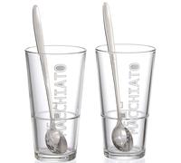Ritzenhoff Y Breker Vasos De Latte Macchiato Lena Con Cuchara 4 Piezas