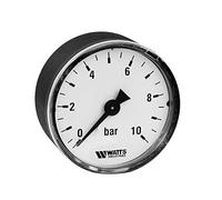 Ritzer by Watts: manómetro con conexión de rosca trasera de 1/4 pulgadas, apto para grupos de seguridad Syr y reductor de presión