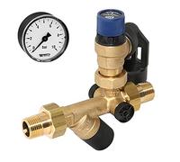 Ritzer SYR Syrobloc - Grupo de seguridad para agua potable (tipo 24 DN 15 x 1/2", 6, 8, 10 bar, grifo de seguridad con manómetro (8 bar con manómetro)