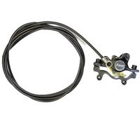 RiuScooter Pinza de Freno Hidráulico Izquierda Trasera, Cable Largo con Adaptador de Discos, Compatible con SmartGyro, Kukirin, Cecotec, UrbanGlide, para Patinete Eléctrico