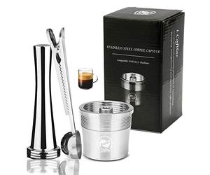 Riutilizzabile della ILLY Capsula del Caffè della Capsula Ricaricabile caffè capsula filtrante di Inossidabile con la Rotazione per Macchina del Caffè di ILLY Crema rica