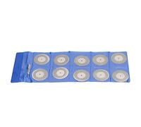 Riuulity 10 Pcs Porción de Diamante Delgada de Fácil Instalación Sleipad para Piedra de Metal de Madera para Renovación de Pisos de Concreto en la Industria (50MM)