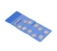 Riuulity 10 Pcs Porción de Diamante Delgada de Fácil Instalación Sleipad para Piedra de Metal de Madera para Renovación de Pisos de Concreto en la Industria (18 mm)